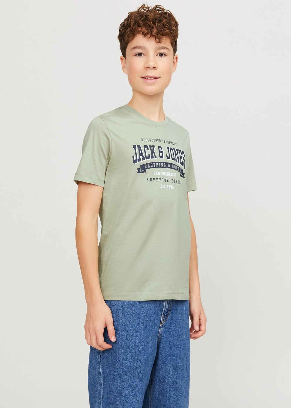 Jack & Jones Boys Green T-Shirt (6-16yrs)