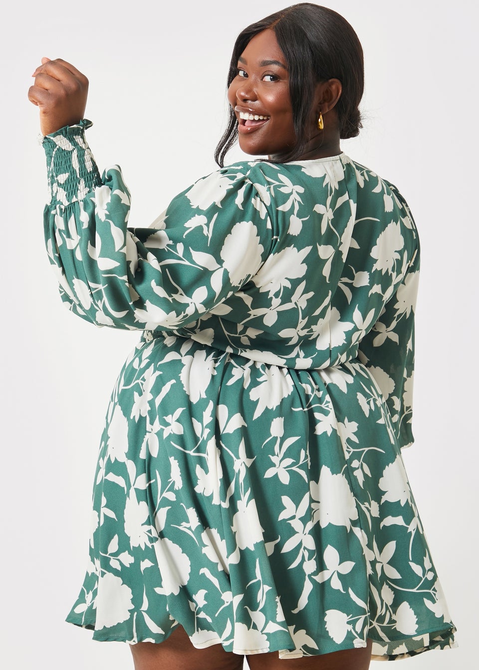 In The Style Jac Jossa Floral Print Mini Dress - Matalan