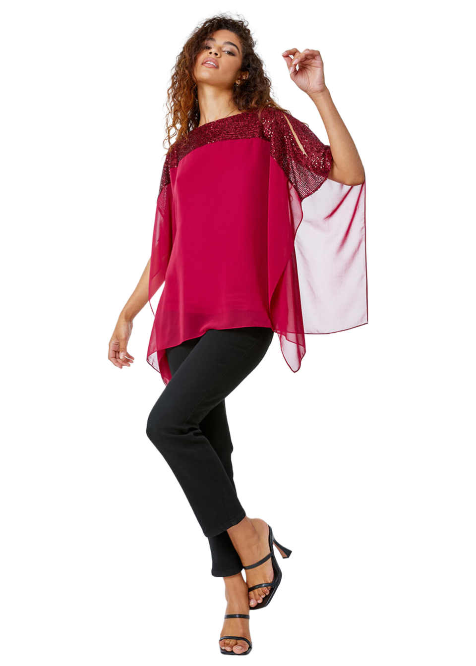 Overlay chiffon top sales
