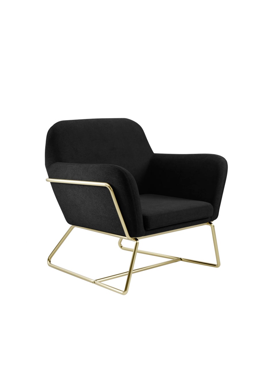 LPD Furniture Charles Armchair Black (765x660x755mm)