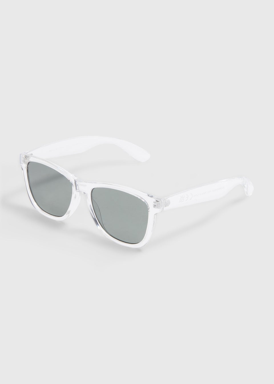 Clear Frame Wayfarer Sunglasses