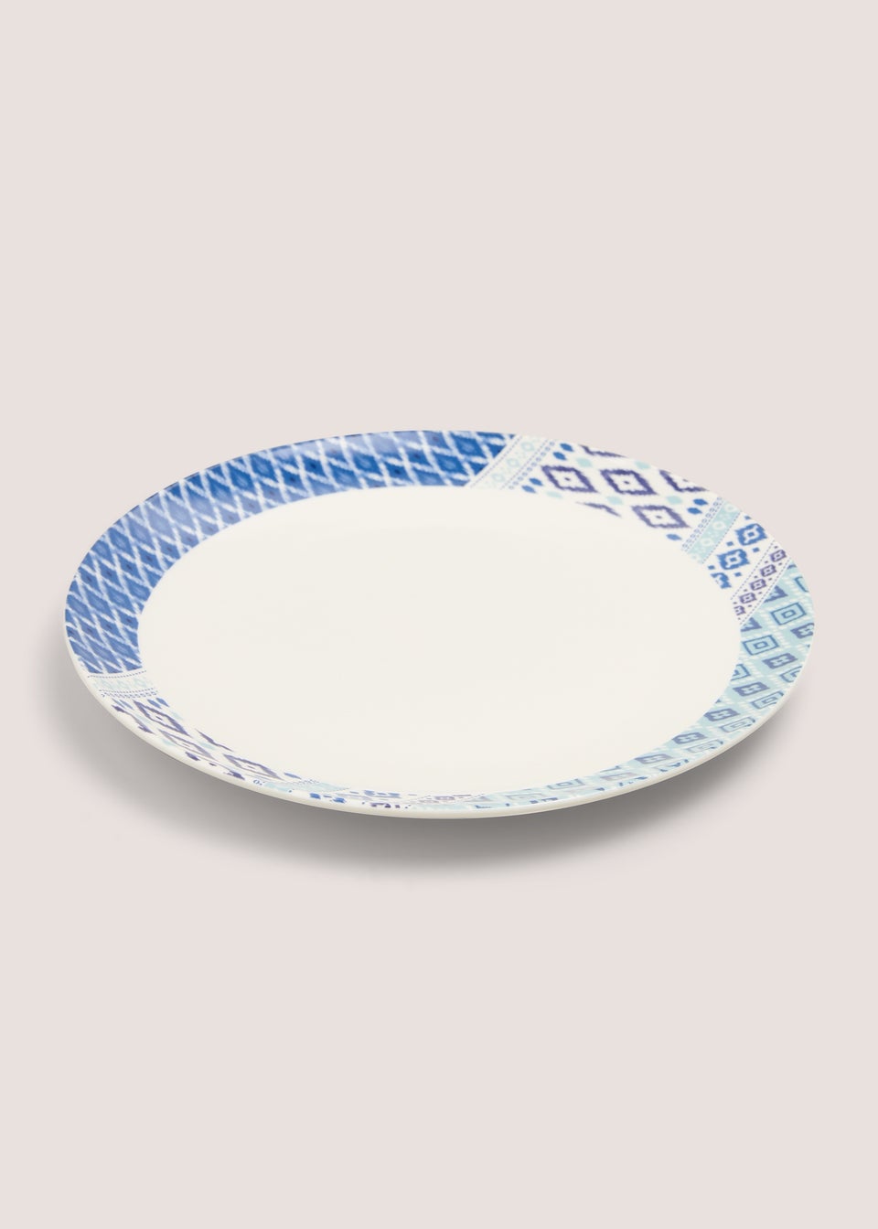 Indigo Geo Design Dinner Plate (27cm)