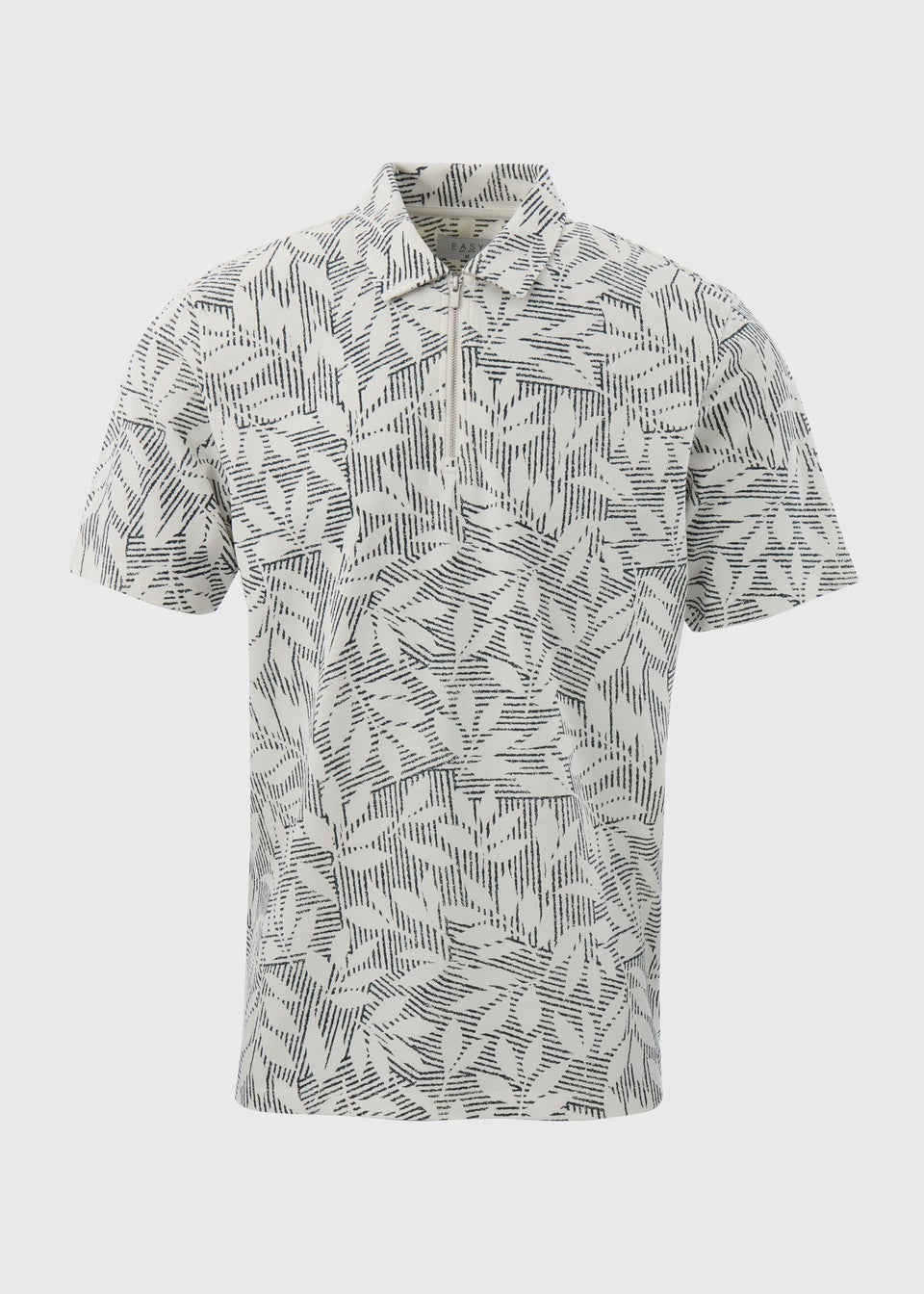 Ecru leaf polo