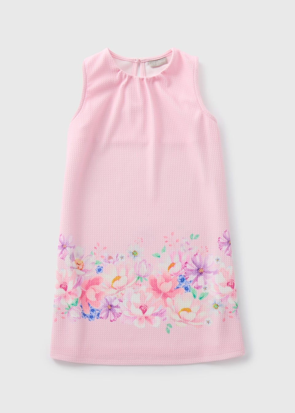 Girls Pink Crepe Dress (7-13yrs)