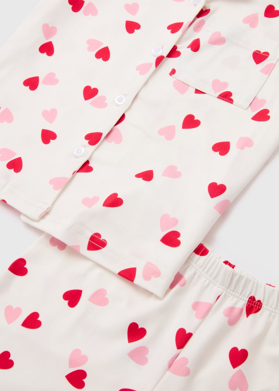Navy Mono Heart Print Pyjama Bottoms - Matalan