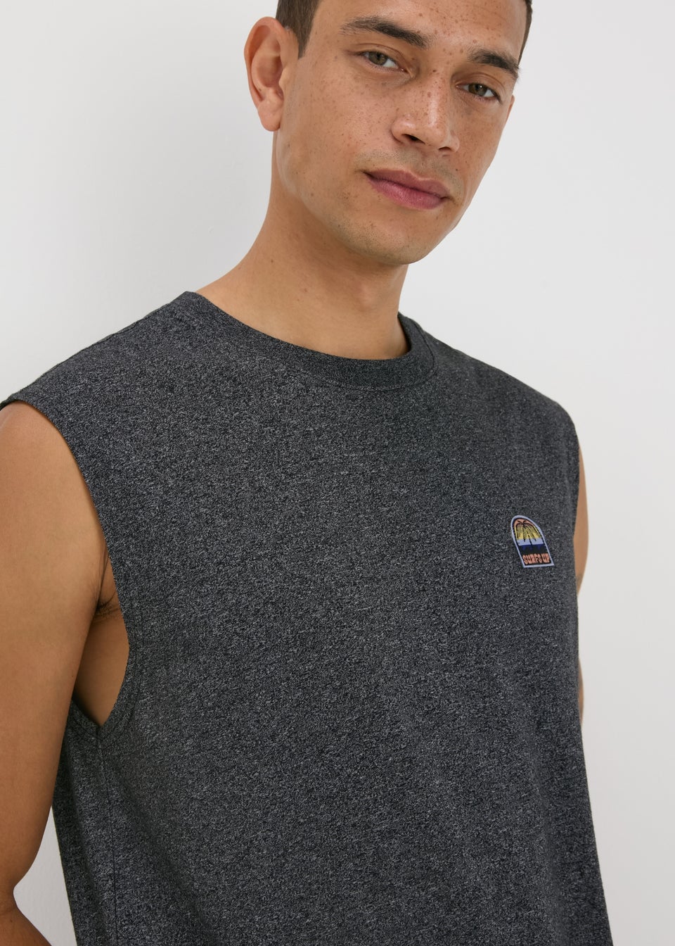 Grey Badge Vest
