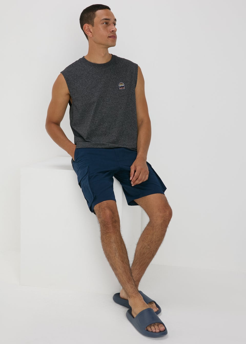 Grey Badge Vest