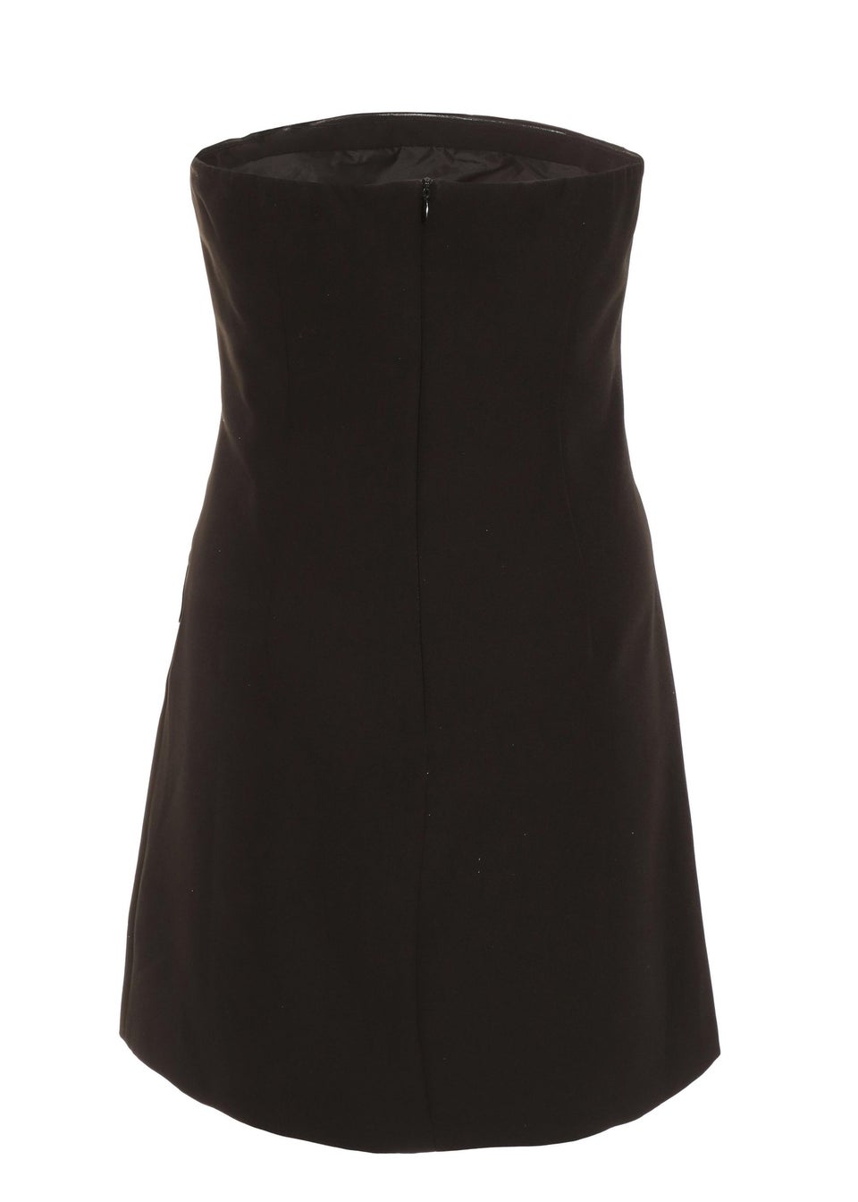 Quiz Black Bandeau Tailored Mini Dress