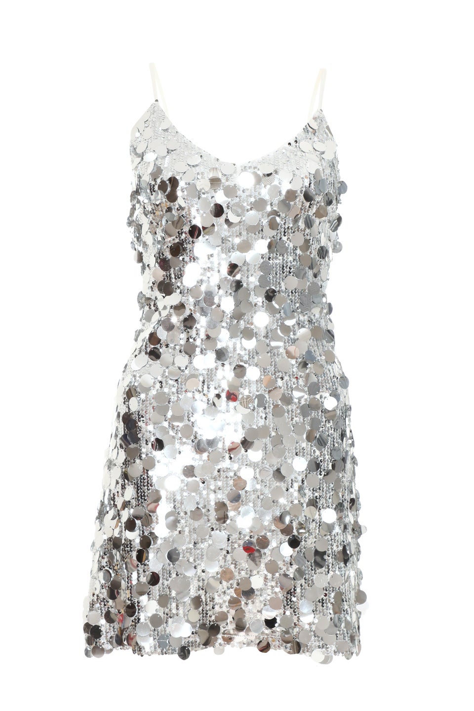 Quiz Silver Sequin Bodycon Dress Matalan