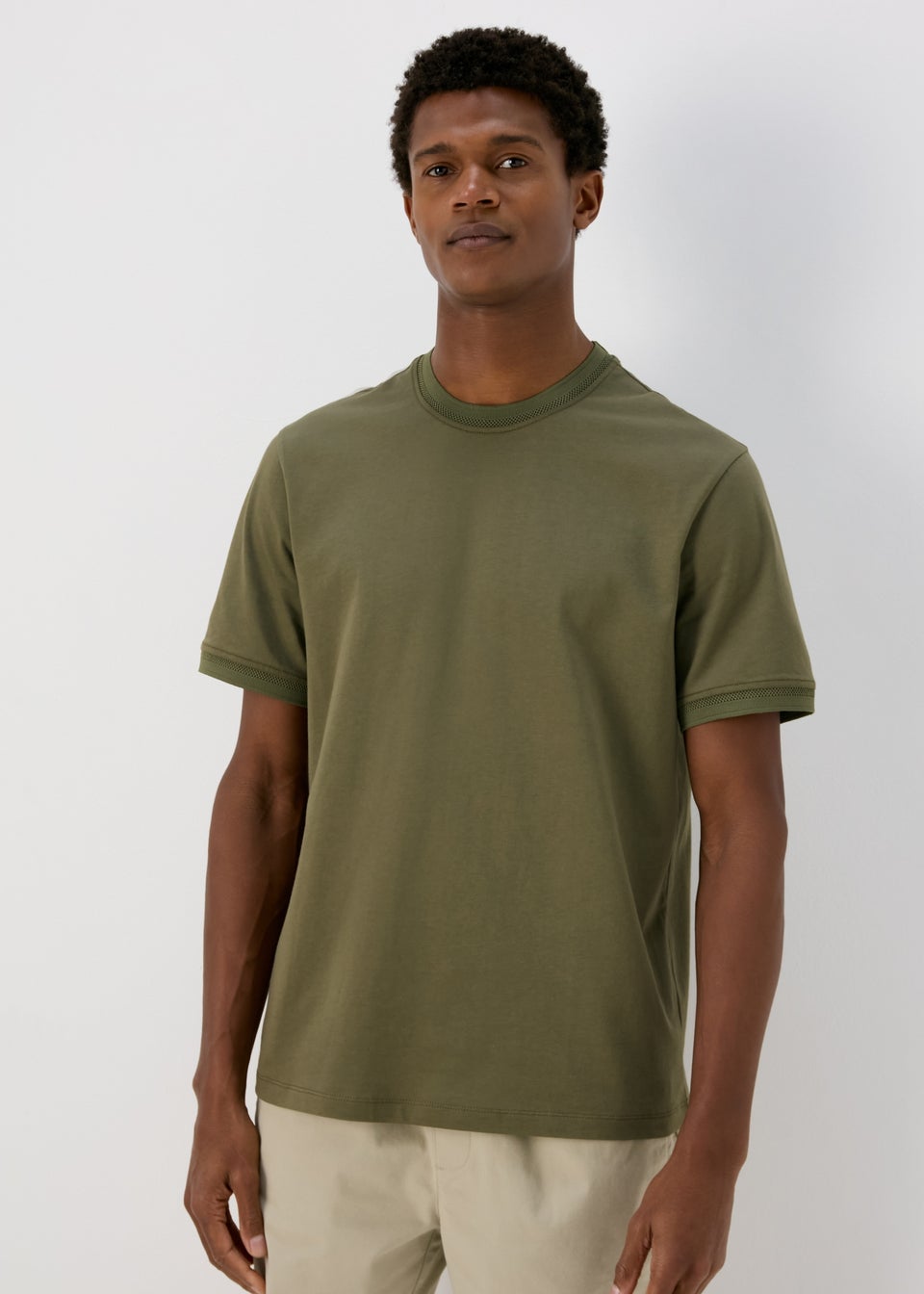 Khaki Trim T-Shirt