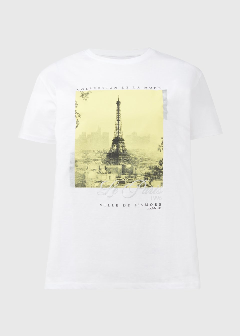 White Paris Foil T Shirt