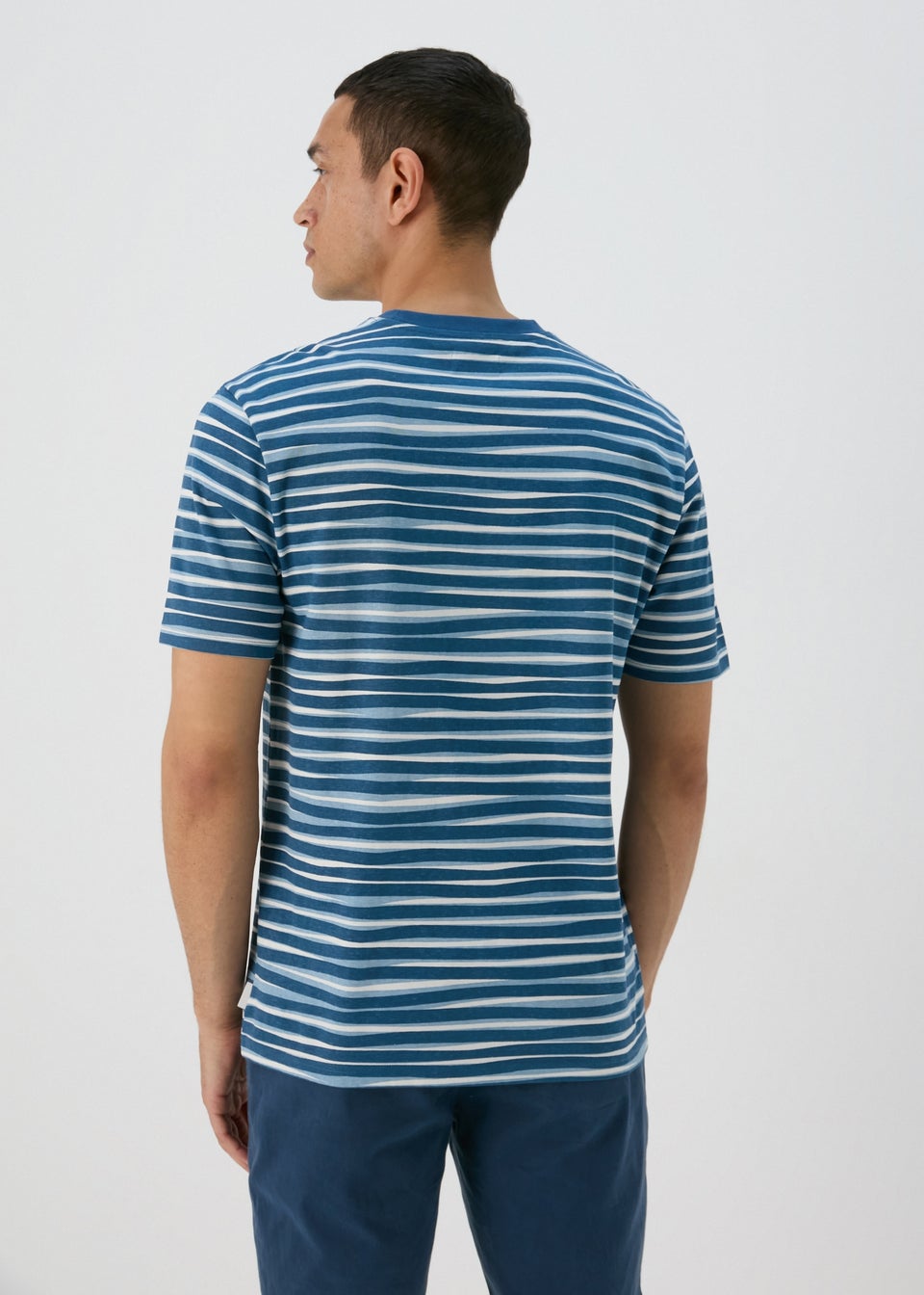 Blue Wave Print T-Shirt
