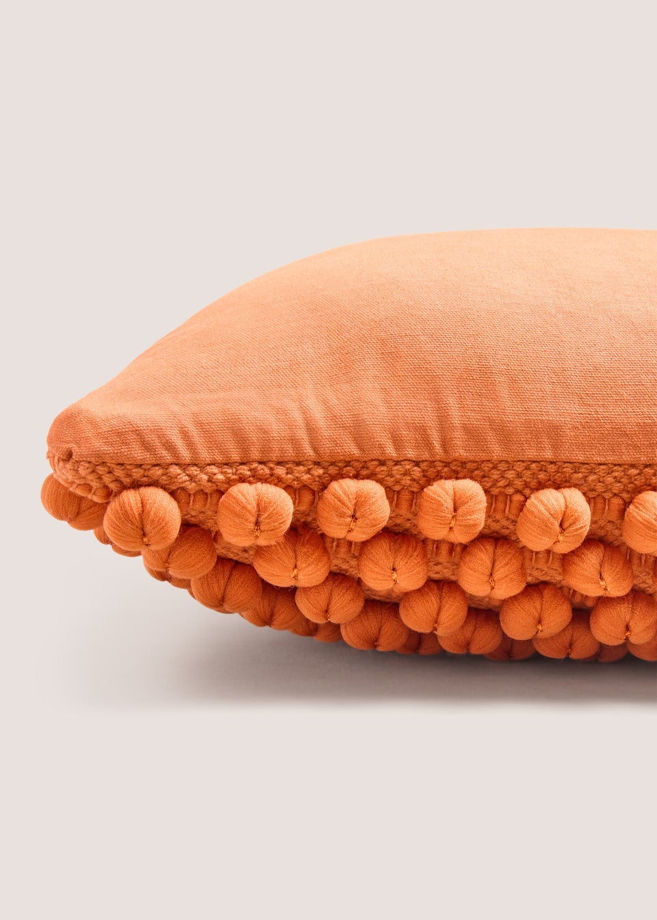 Orange Bobble Cushion Matalan