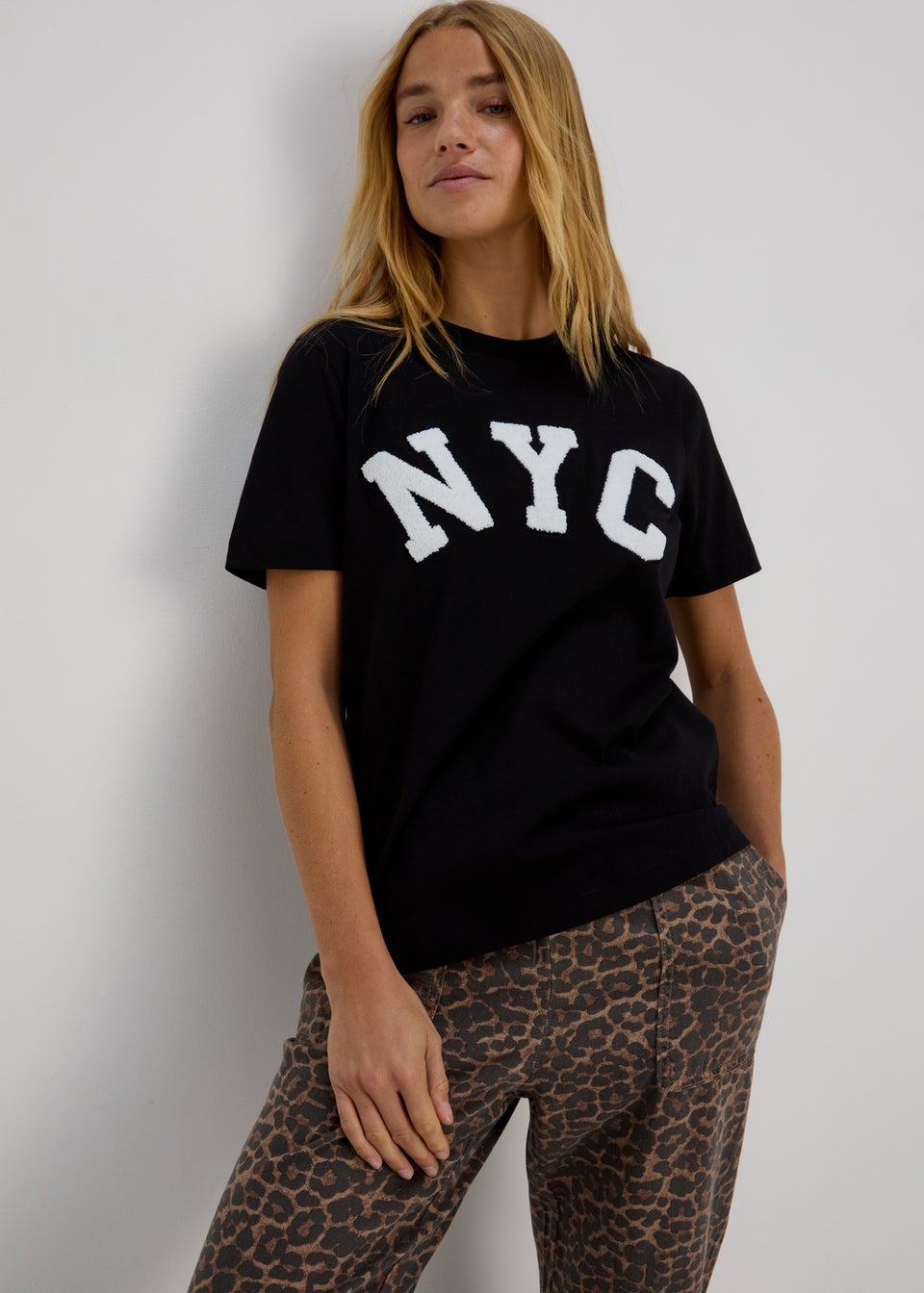 Black NYC Print T-Shirt