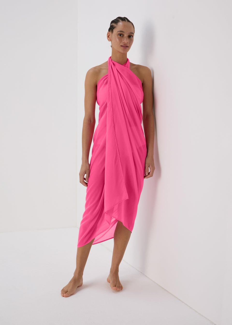 Bright Pink Maxi Sarong