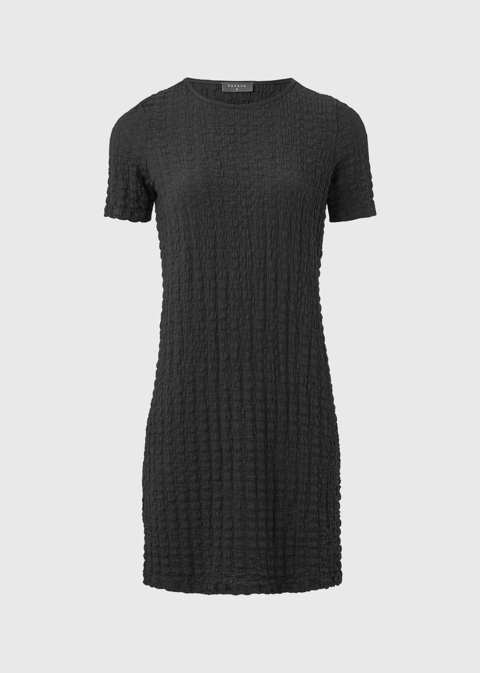 Charcoal Hypertexture Mini Dress