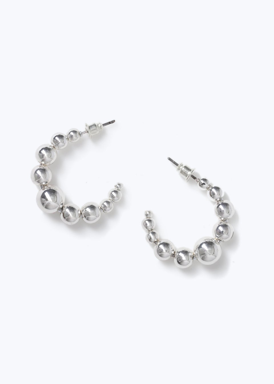 Silver Bead Earrings