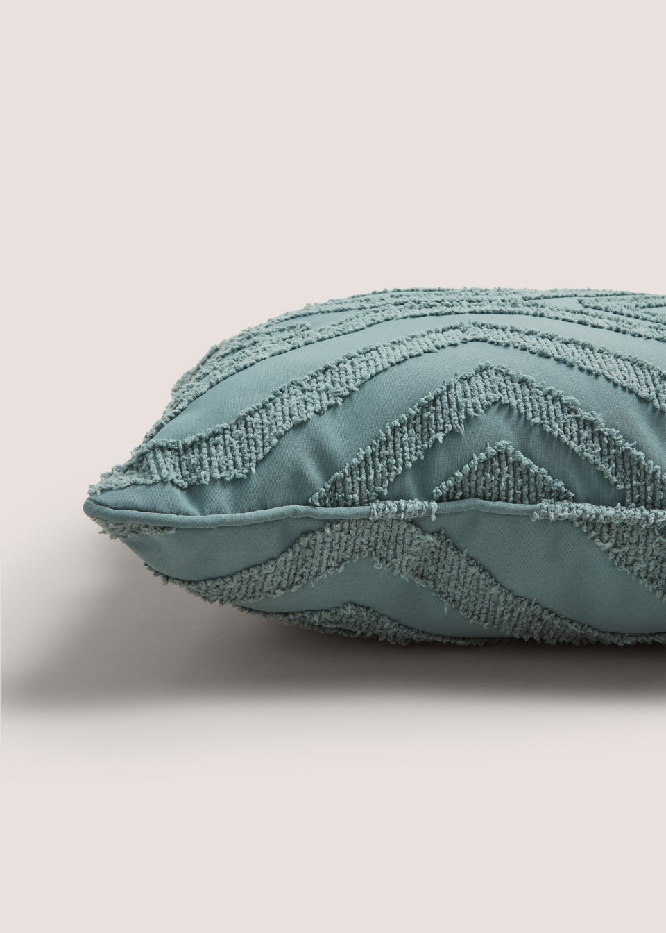 Blue Geo Tufted Cushion (43cm x 43cm)