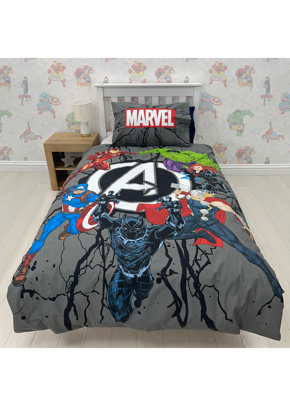 Marvel Avengers Charge Single Panel Duvet Set