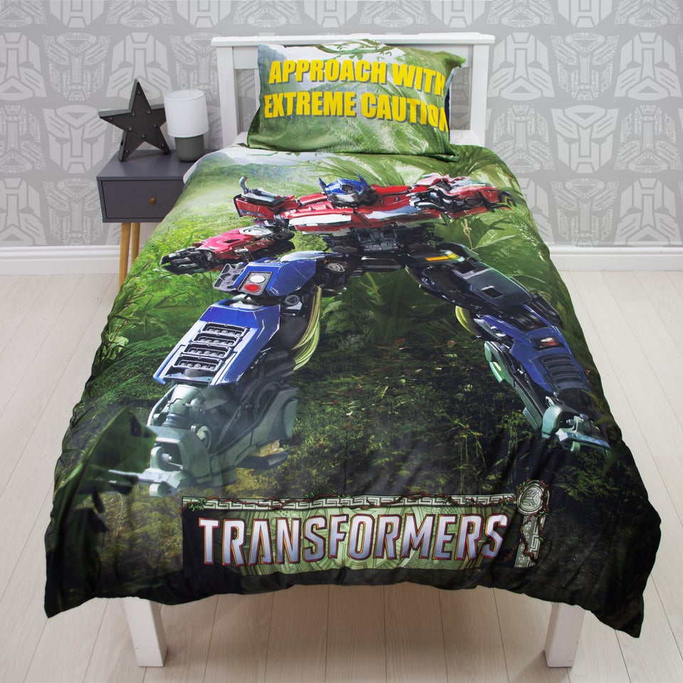 Transformers Rise Single Panel Duvet Set