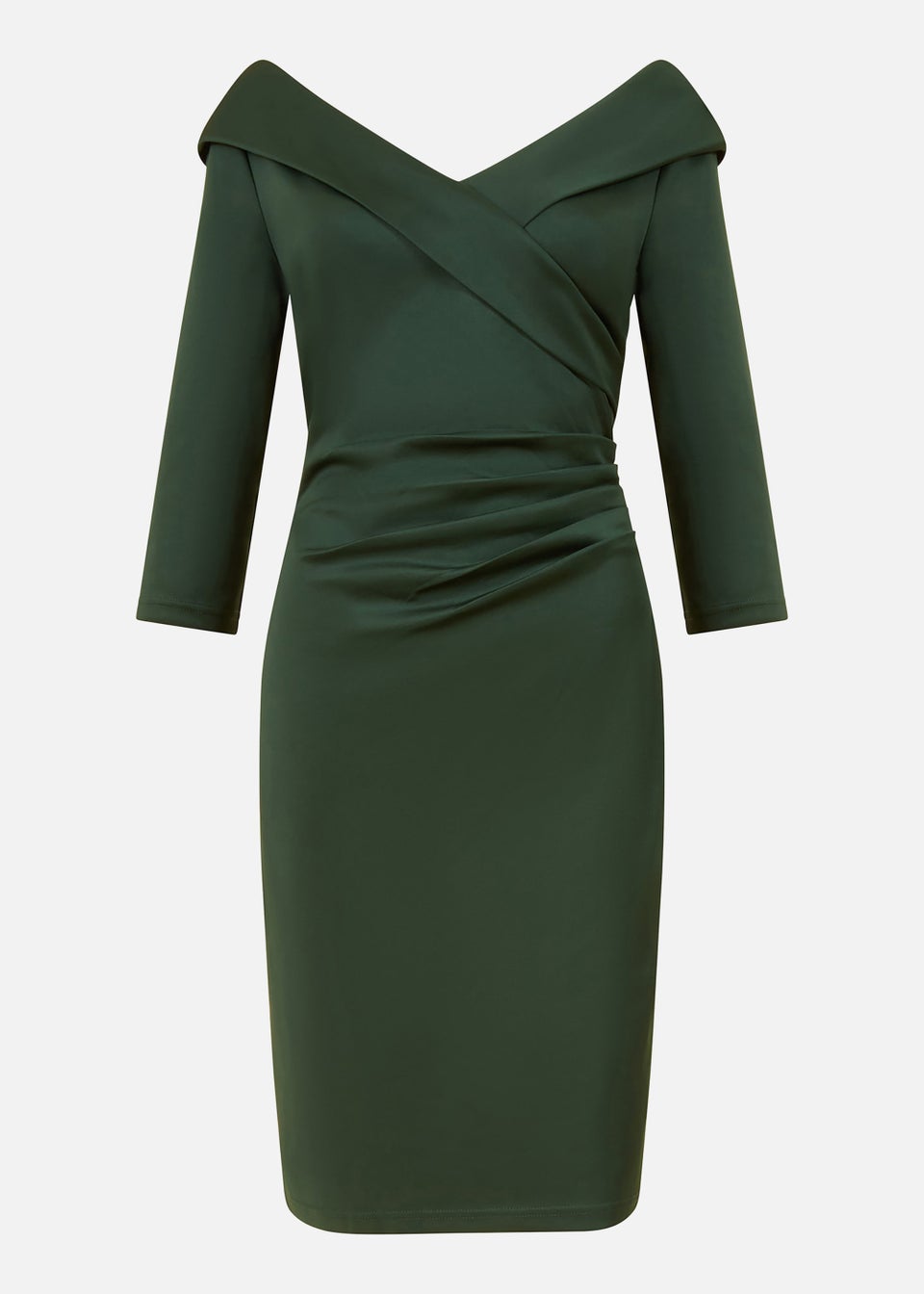 Wrap dress fitted hotsell