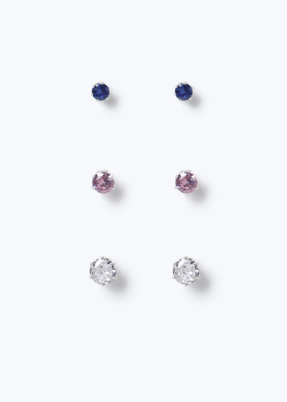 Muse 3 Pack Multicolour Stud Earrings