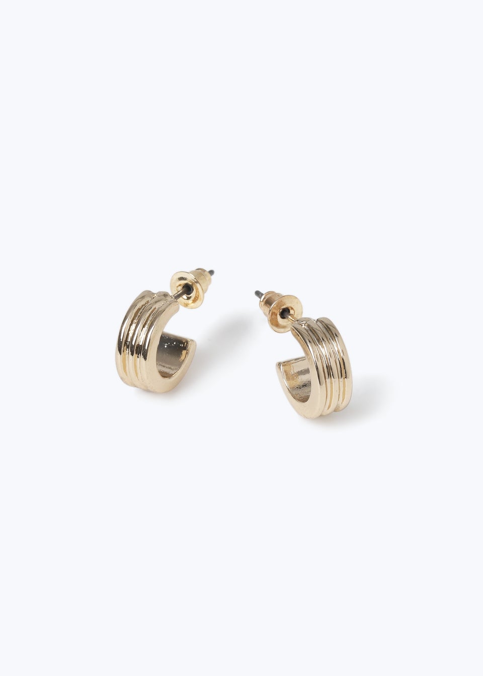 Muse Gold Ridge Mini Hoops