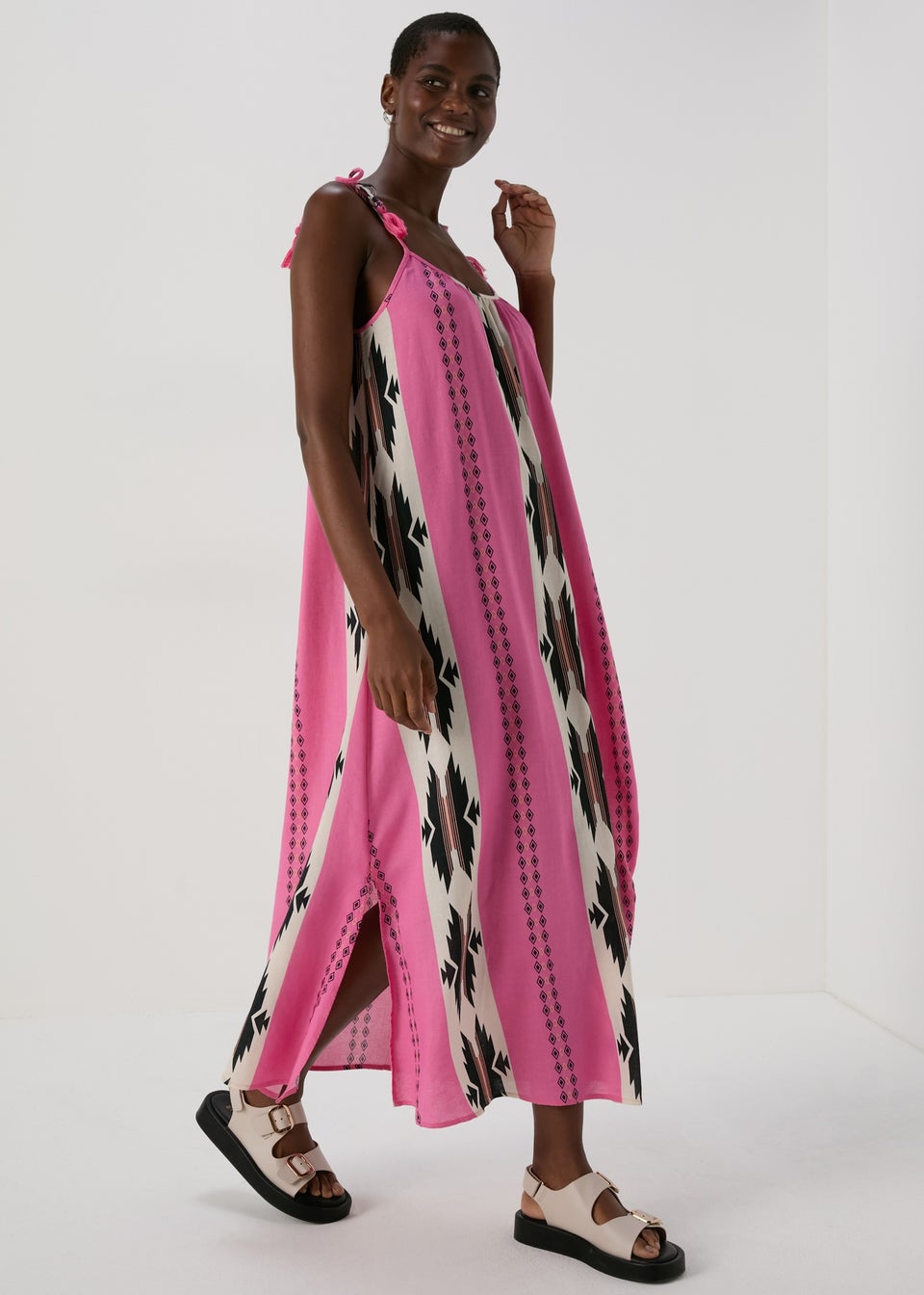 Papaya Petite Pink Cami Maxi Dress
