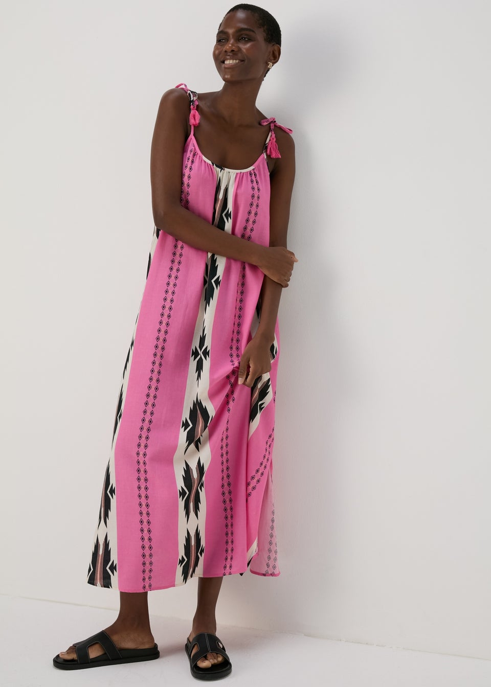Papaya Petite Pink Cami Maxi Dress Matalan