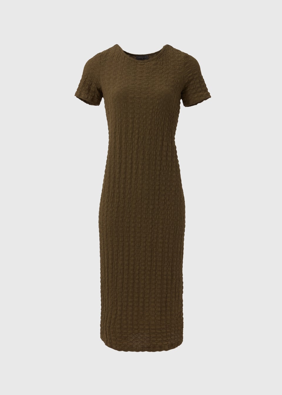Papaya Petite Khaki Hyper Texture Midi Dress