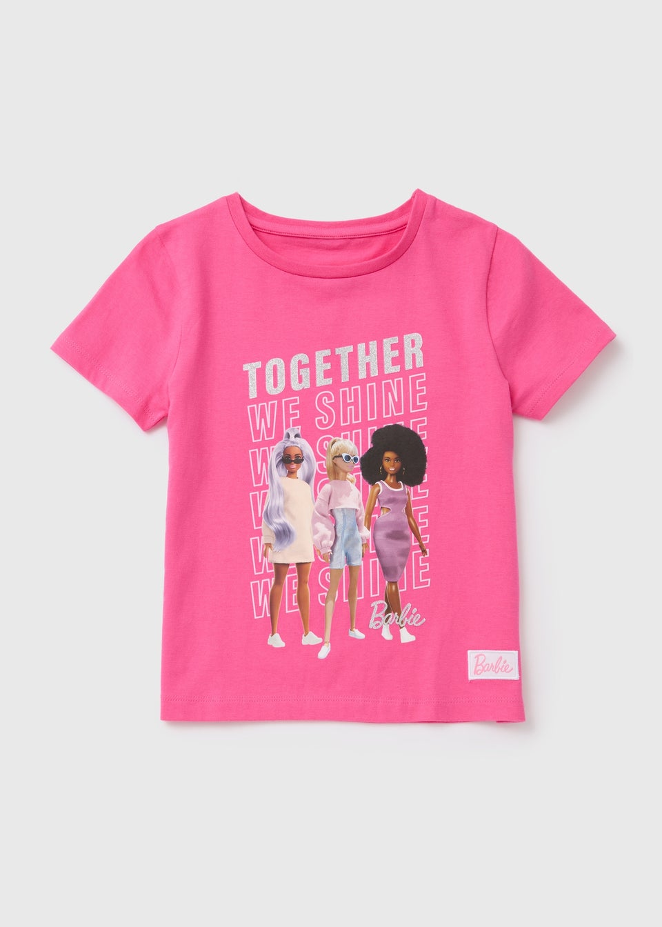 Barbie Pink Together Print T-Shirt (4-12yrs)