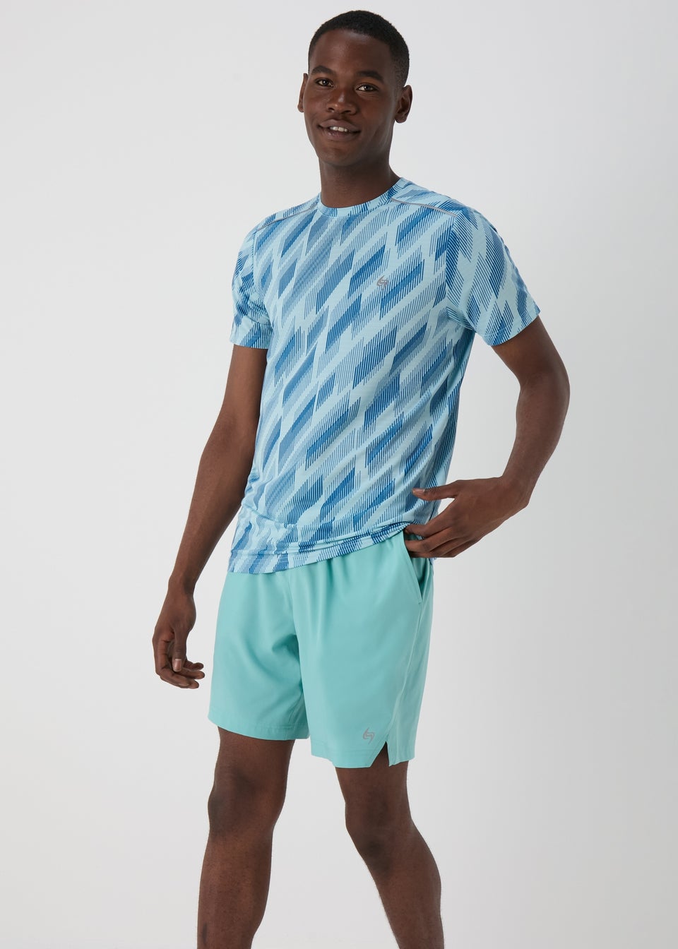 Souluxe Bright Blue Print T-Shirt