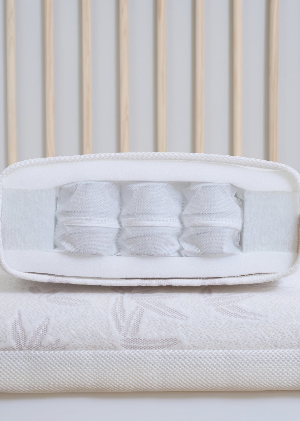 Clair de Lune 3D Mesh Reversible Pocket Sprung Foam Cot Bed Mattress - 140 x 70 cm