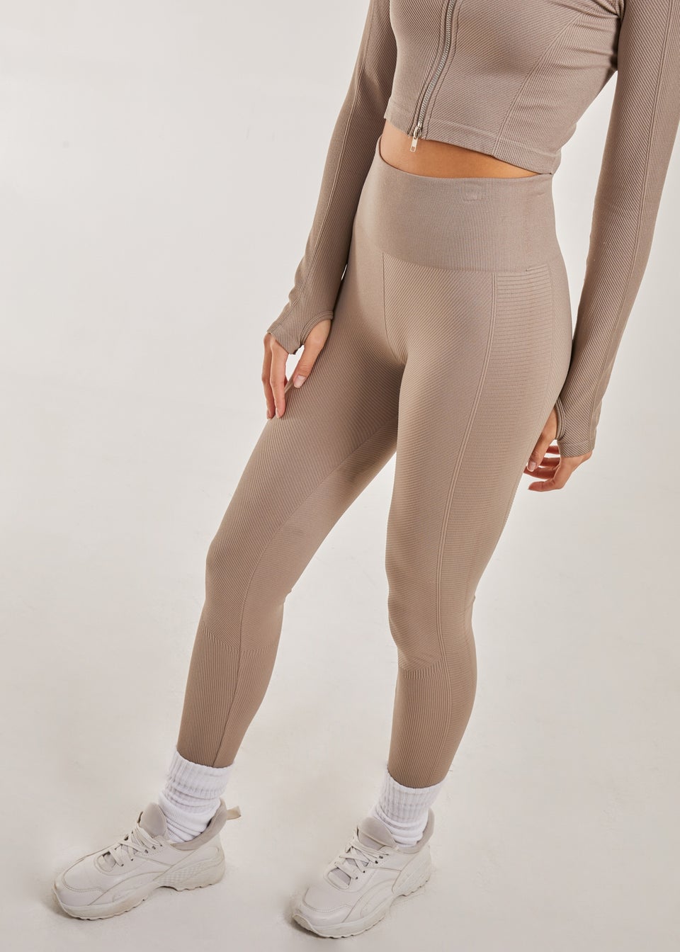 Matalan Clothing Doufalass Ribbed Leggings Skin Coloured Legging