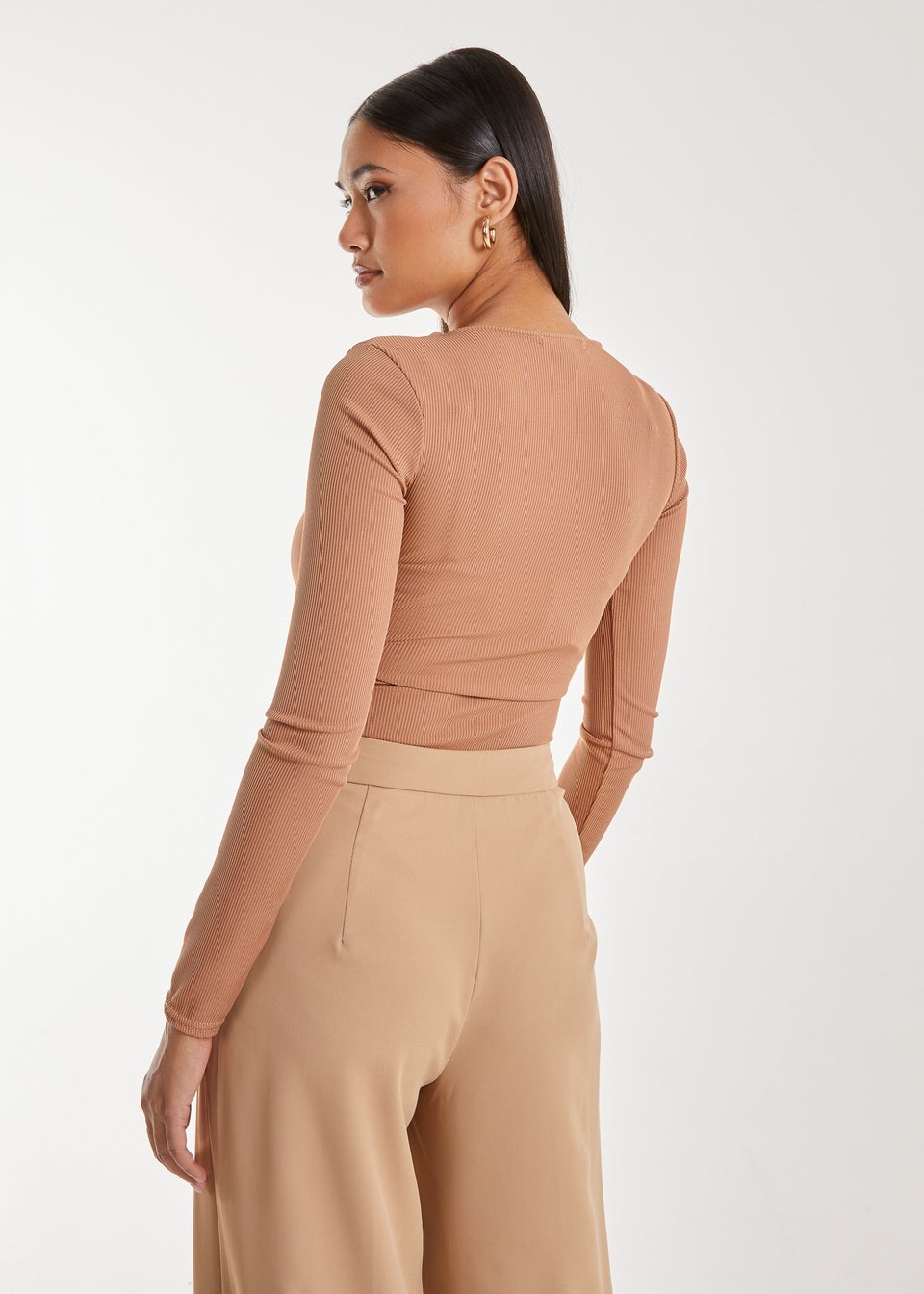Pink Vanilla Camel Twist Letterbox Long Sleeve Body