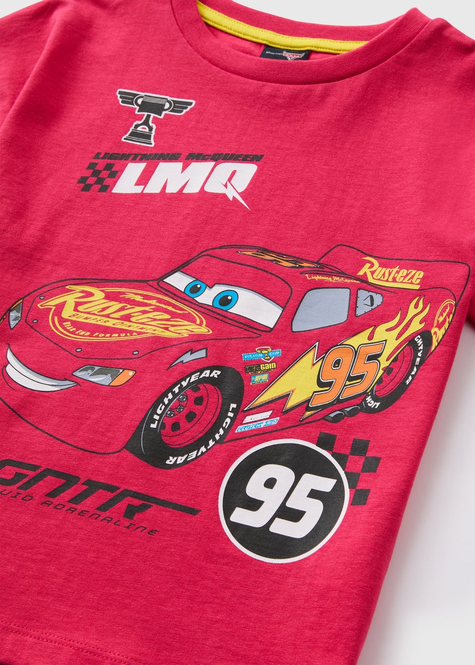 Disney Kids Red Cars Oversized T-Shirt (1-7yrs)