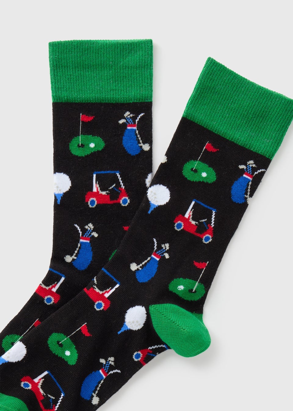 Black Golf Design Socks