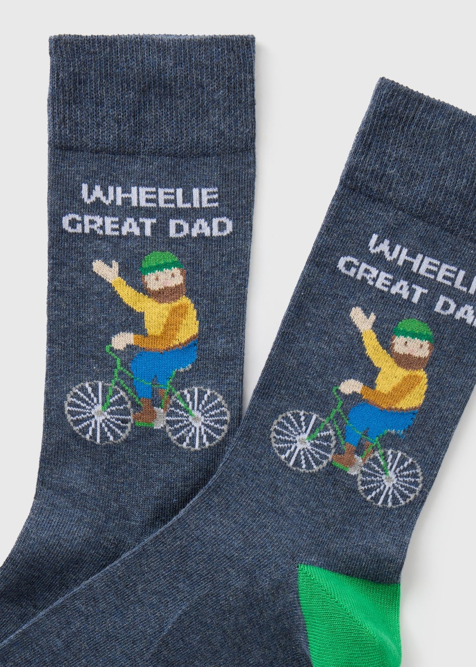 Grey 'Great Dad' socks