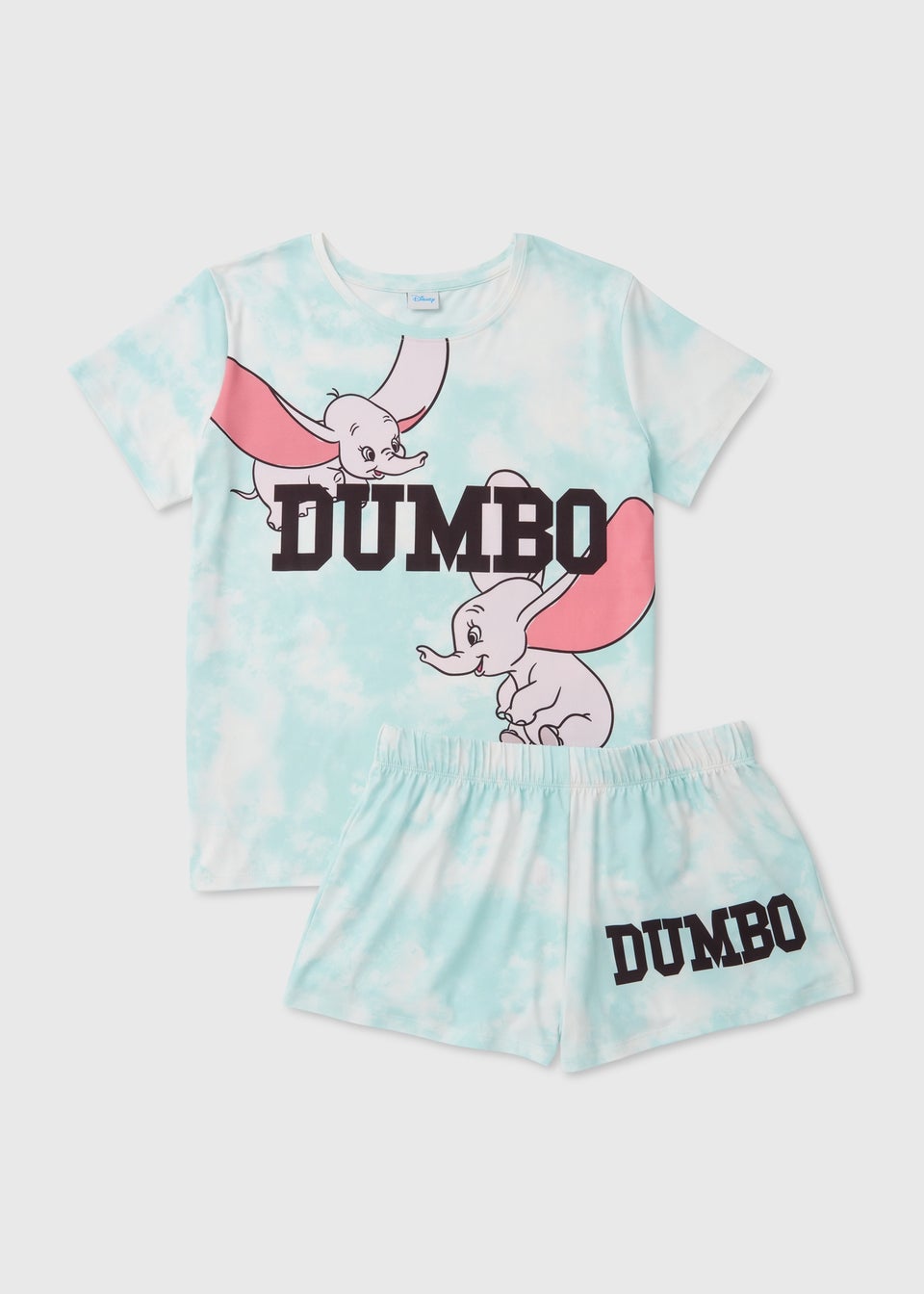 Disney Blue Dumbo Tie Dye Pyjama Set