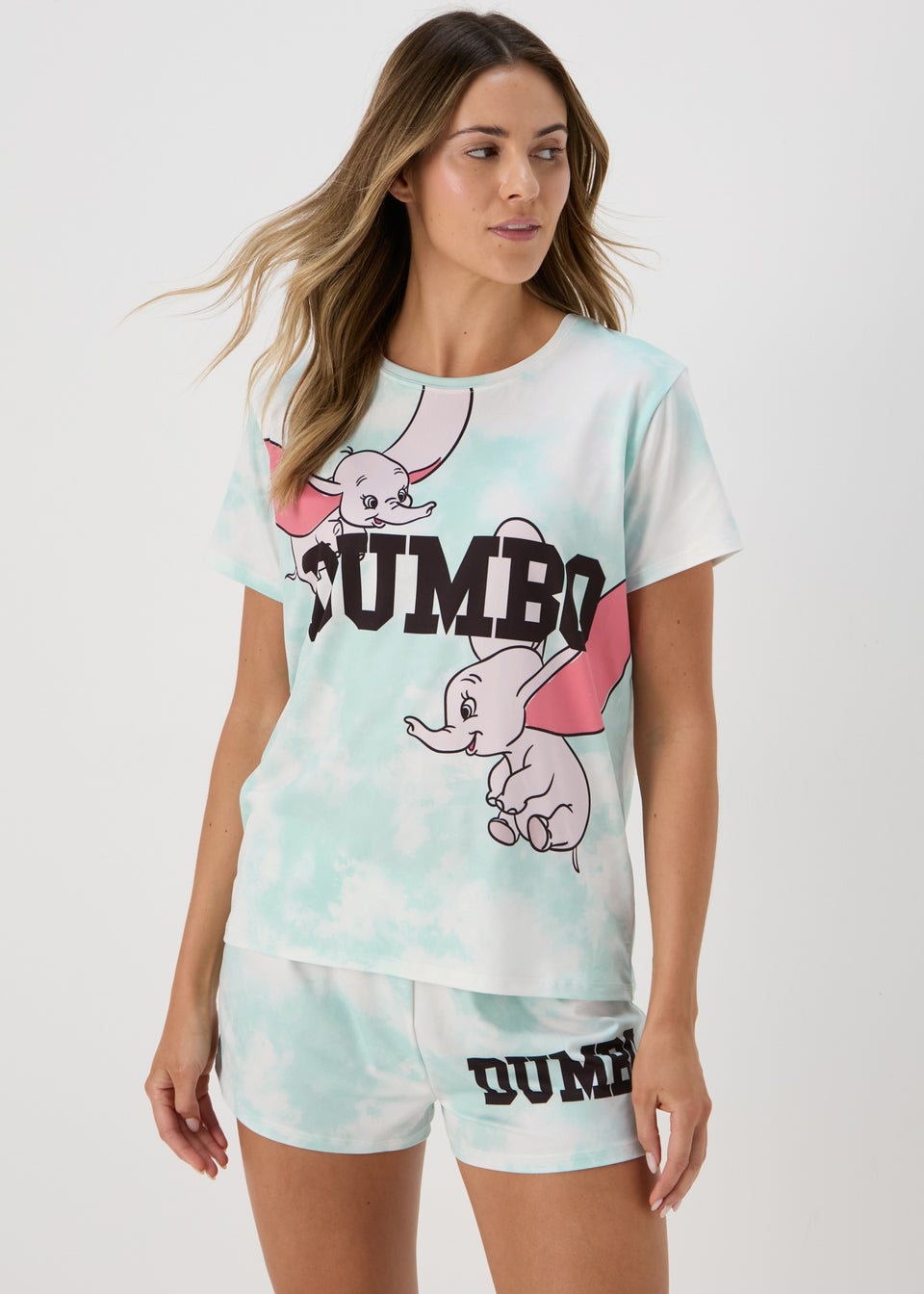 Disney Blue Dumbo Tie Dye Pyjama Set