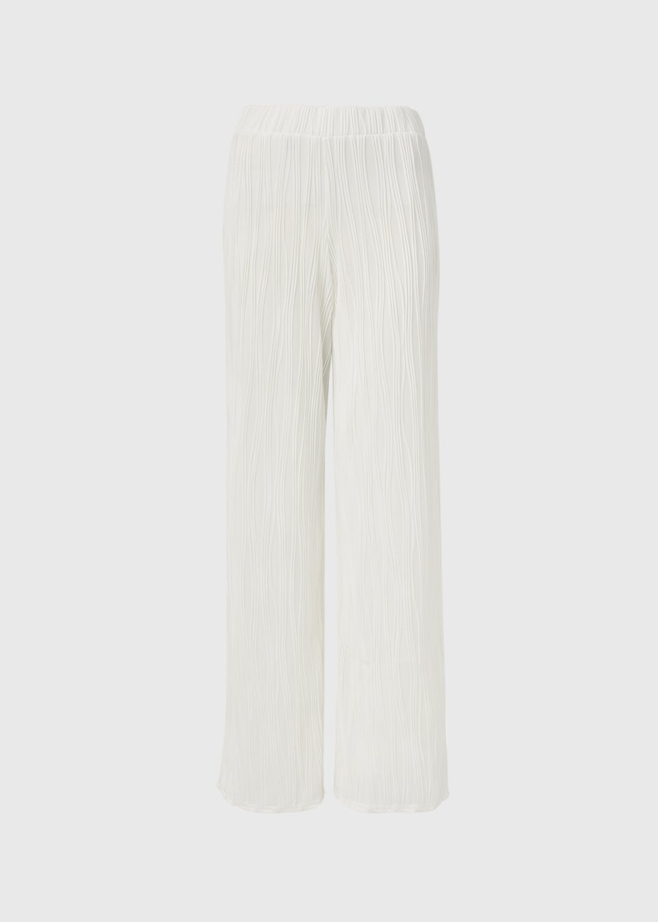 Cream Pleated Trousers