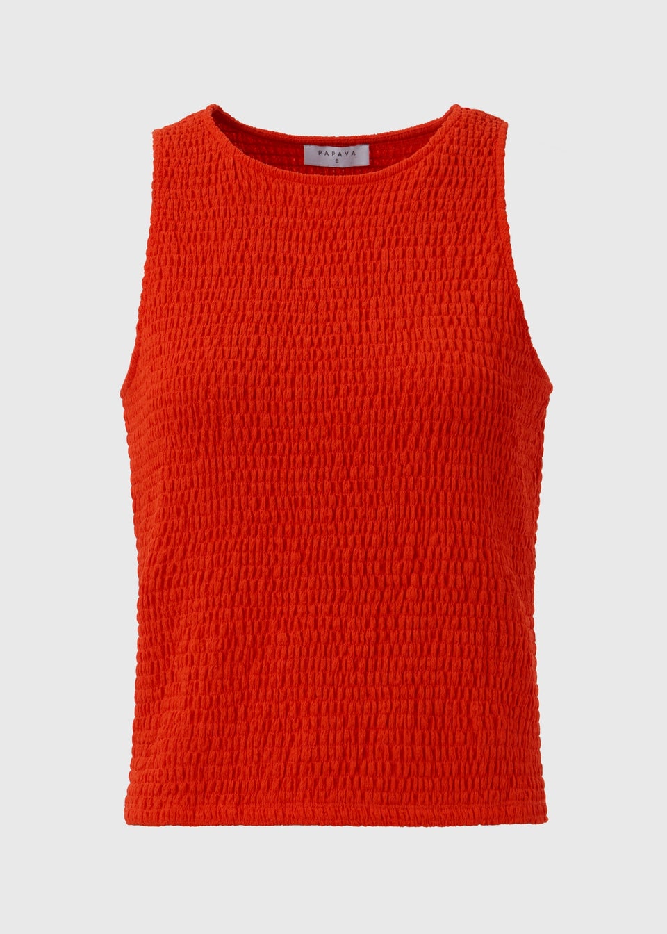 Red Shirred Co Ord Top