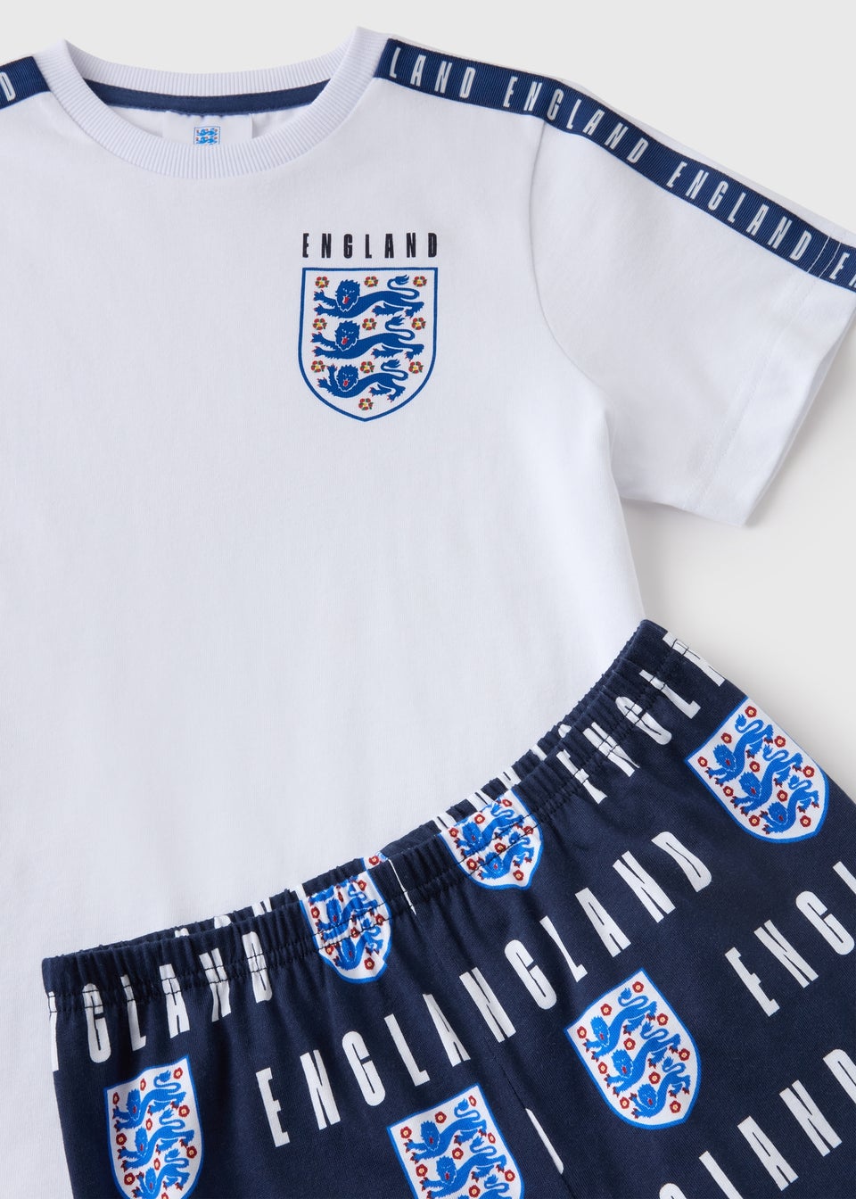 Boys Navy England Football Pyjama Set (4-13yrs)