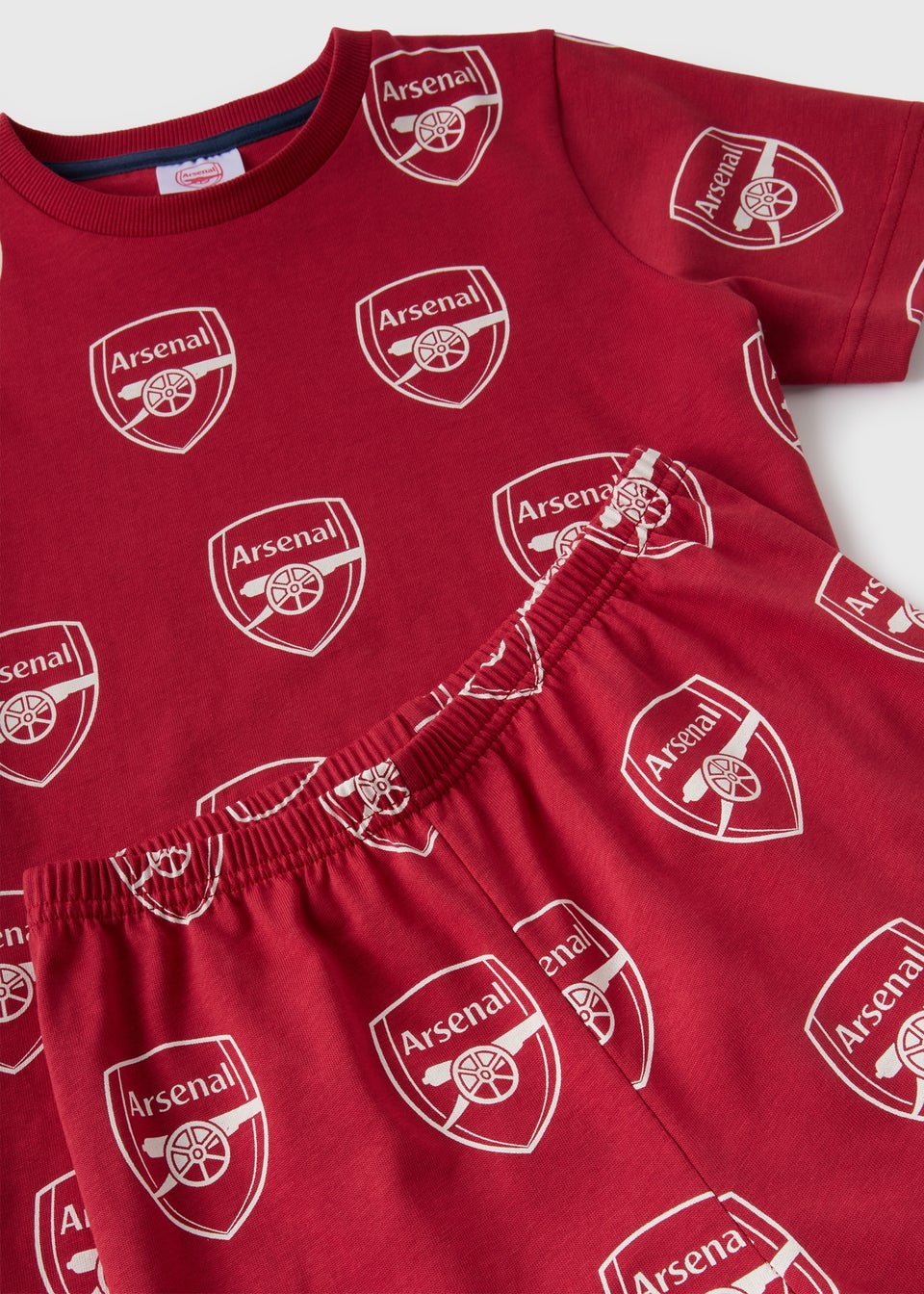 Arsenal Boys Red Shortie Pyjama Set 4 13yrs Matalan