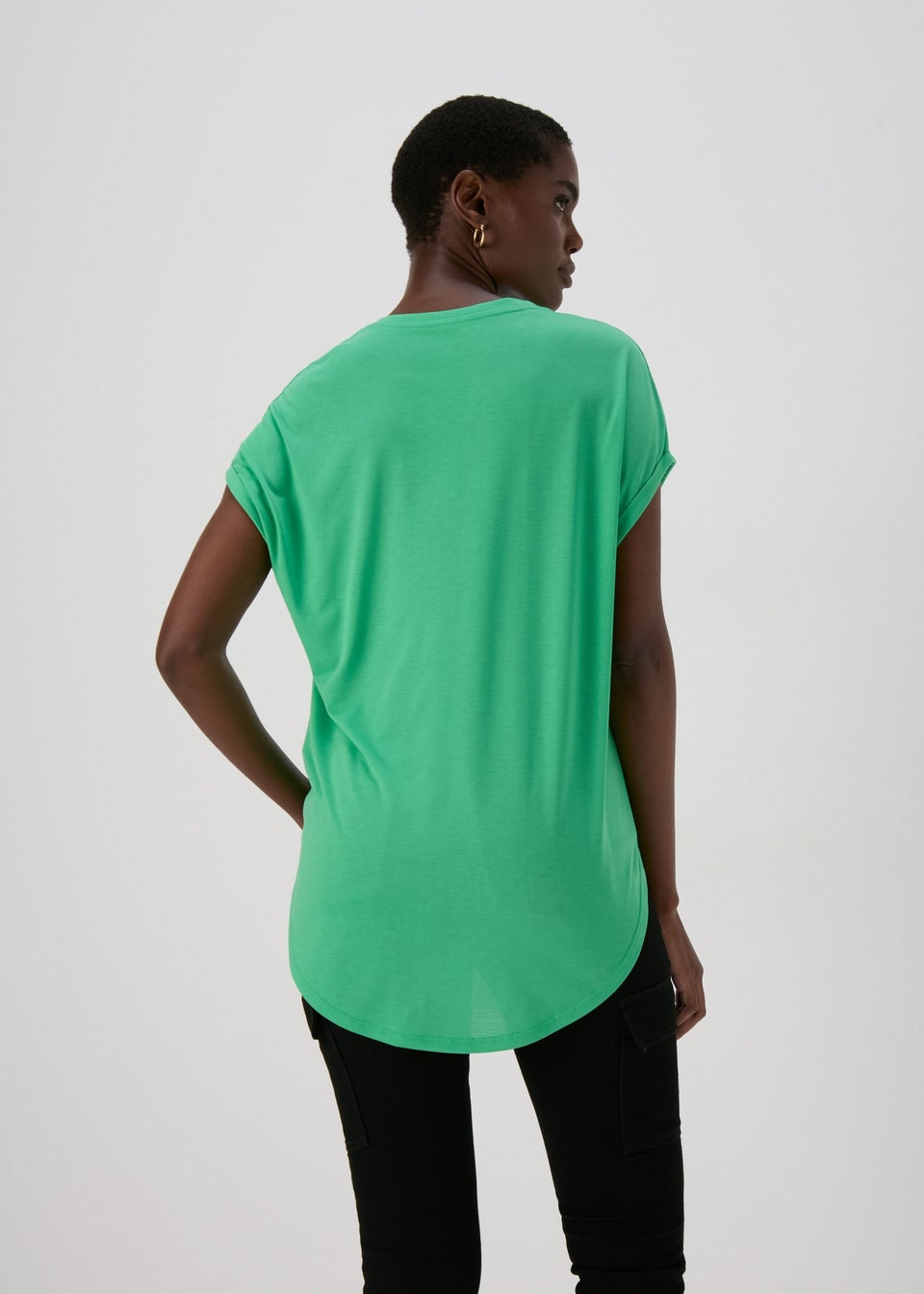 Green Longline T-Shirt