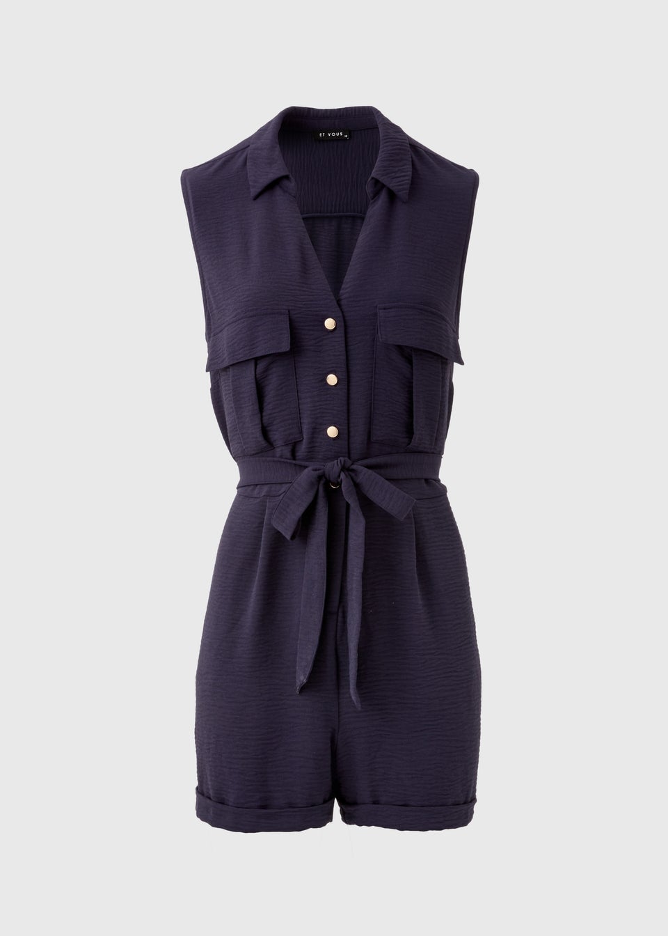 Et Vous Navy Airflow Playsuit