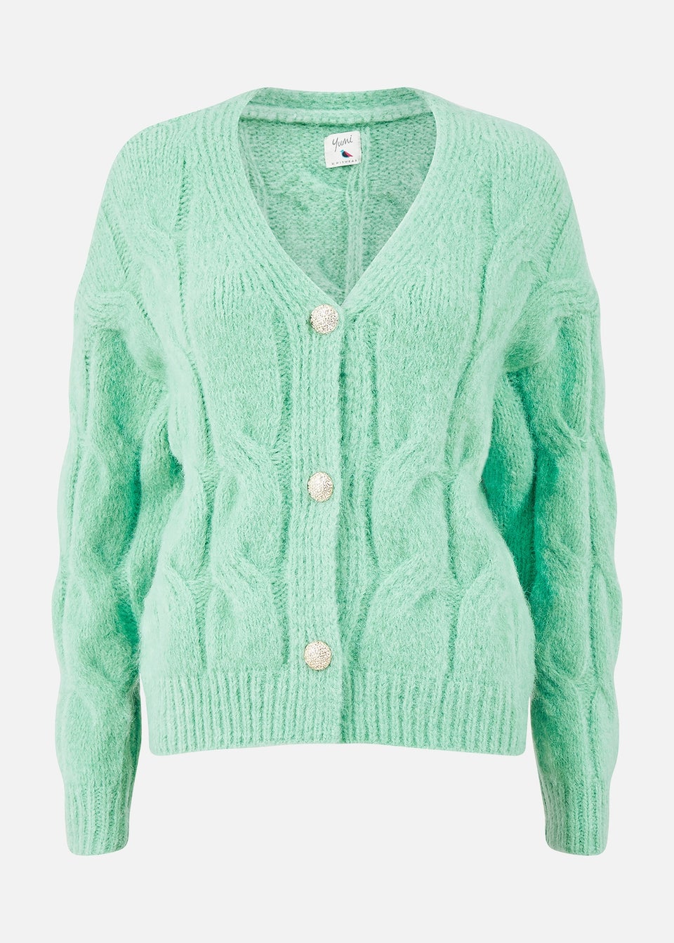 Yumi Chunky Knit Cable Cardigan