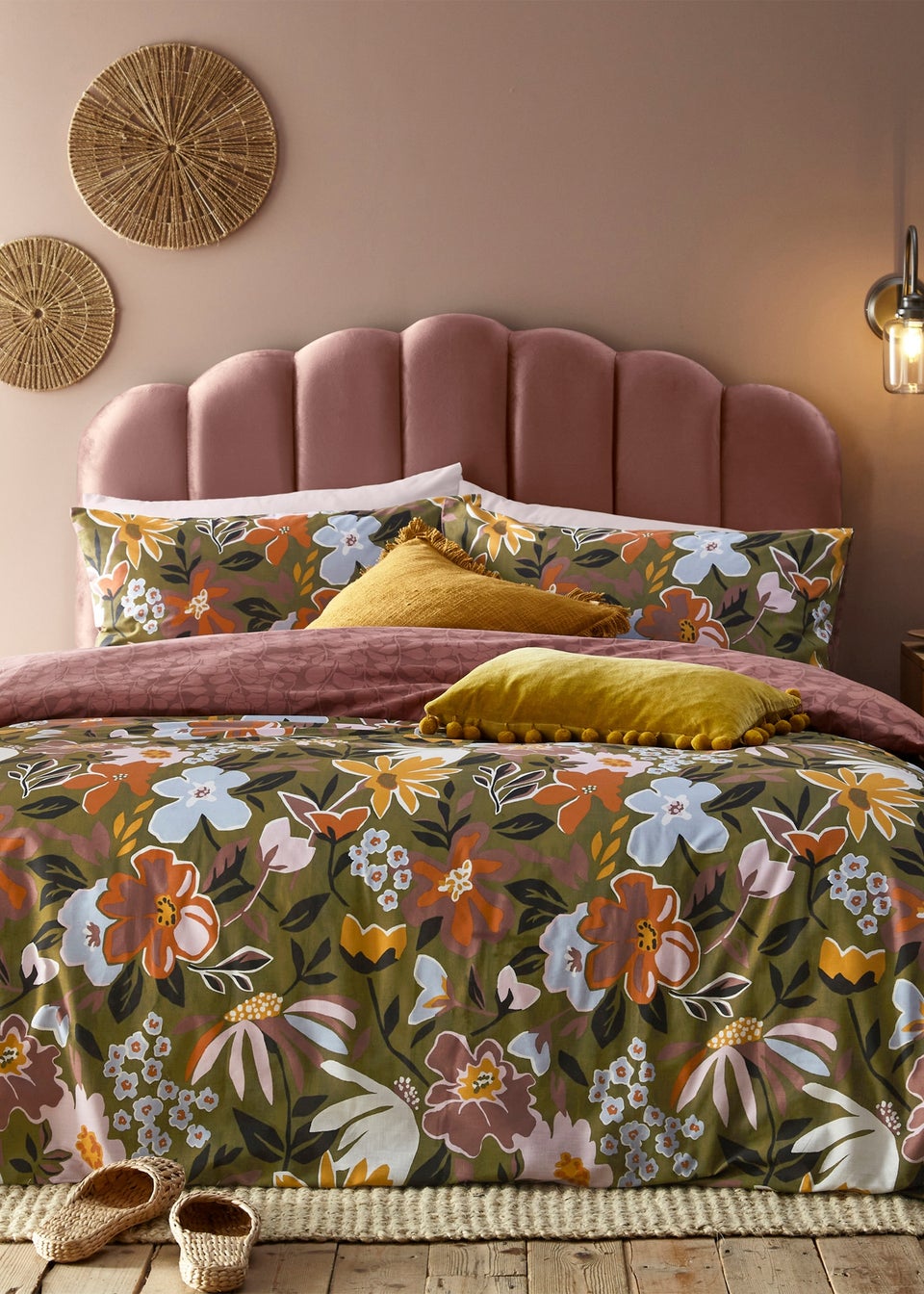 furn. Asterea Modern Floral Duvet Cover Set
