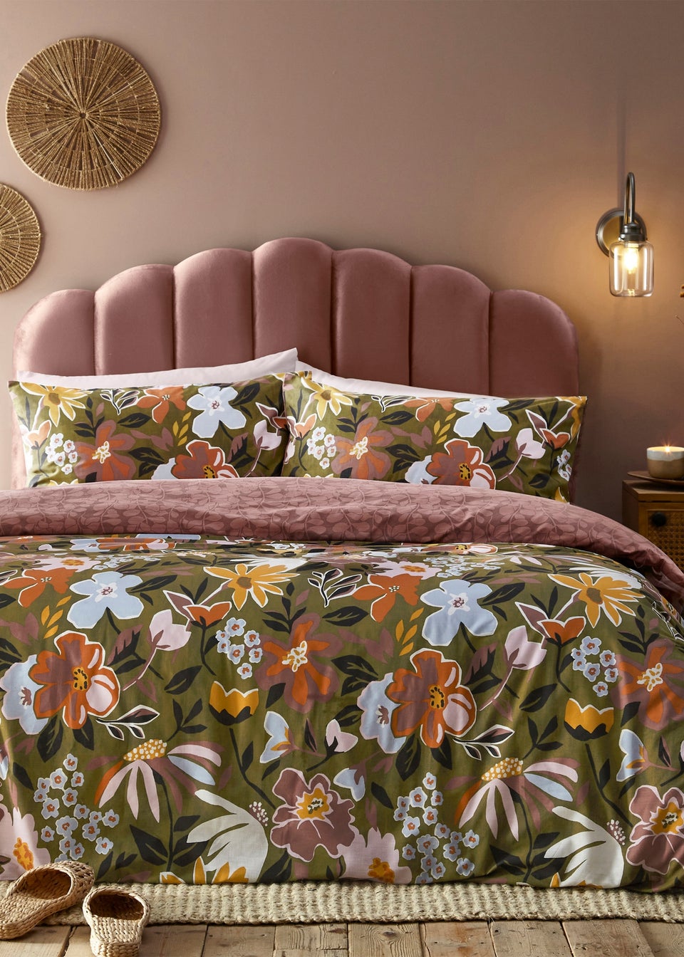 furn. Asterea Modern Floral Duvet Cover Set