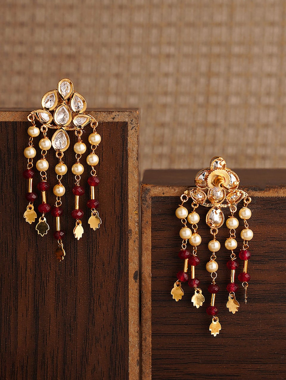 Kundan earrings gold hotsell